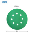 Зеленая шлифовальная диск 150 мм зеленая пленка абразивная наждачная бумага